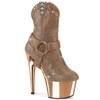 Pleaser - ADORE1029CHRS Bottes de plateforme, Pole dance chaussures - Couleur or rose Product image